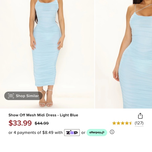 Show Off Mesh Midi Dress - Size: 2X - Picture 4 of 4